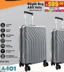 BÜYÜK BOY ABS VALİZ / BAVUL BÜYÜK BOY ABS VALİZ / BAVUL